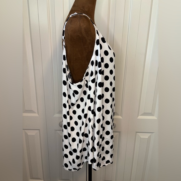 Torrid Black and White Polka Dot Camisole Tank Top Size 4 - Picture 9 of 12